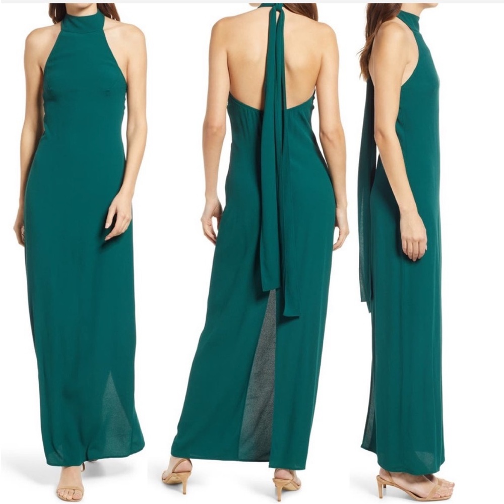 Reformation Filippa halter neck dress Syncamore